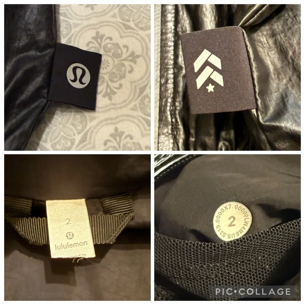 Lululemon Stronger as One Jacket *lululemon X Barrys Matte Black Foil Size 2